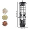 Niser Squirrel Proof Metal Bird Feeder Green Hanging Mount 3lb-5