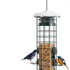 Niser Squirrel Proof Metal Bird Feeder Green Hanging Mount 3lb-6