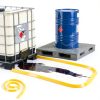 Spill Barrier Dike Pushglossy 2‑Piece Yellow 5ft Lab Blocker Set-4