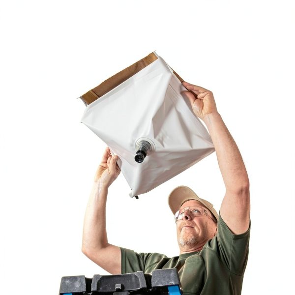 Drywall Ceiling Leak Diverter Tarp by New Pig 16x16x3 Heavy-Duty Vinyl-3
