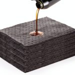 Oil Absorbent Pads Okllen 100 Pack Dimpled Mat Grey 13x10 Home Garage-0