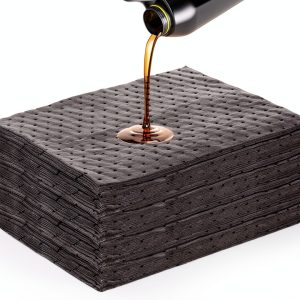 Oil Absorbent Pads Okllen 100 Pack Dimpled Mat Grey 13x10 Home Garage-0