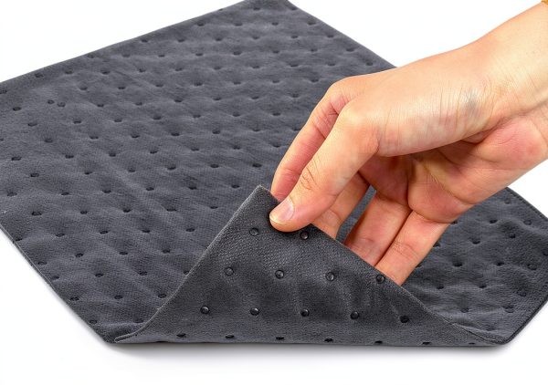 Oil Absorbent Pads Okllen 100 Pack Dimpled Mat Grey 13x10 Home Garage-4