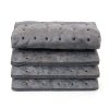 Oil Absorbent Pads Okllen 100 Pack Dimpled Mat Grey 13x10 Home Garage-3
