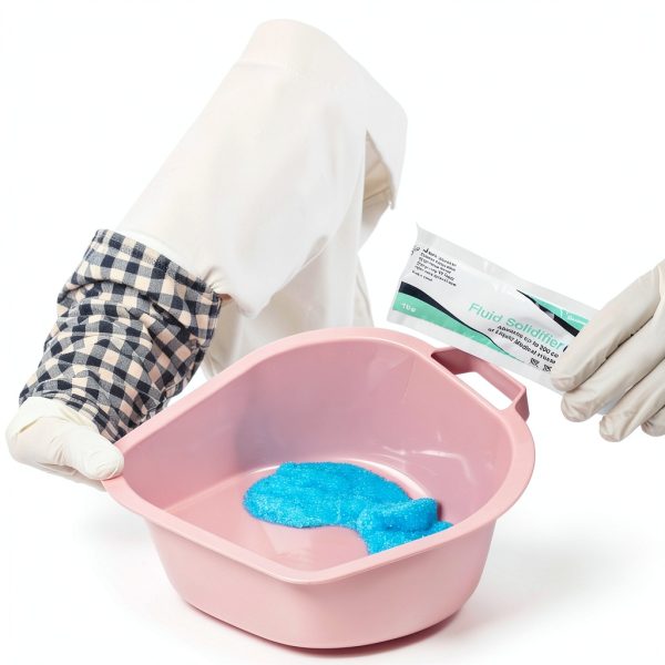 Dynarex Fluid Solidifier Powder - 10g Packets Zero Chlorine 300cc Gel-4