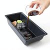 Bar Drain Tray Spill Stop Black Plastic 14x5x3 with Extension Tube-5